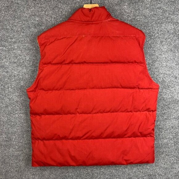 Vintage Eddie Bauer Puffer Vest Goose Down Filled Insulated Travel Men L - Picture 2 of 8